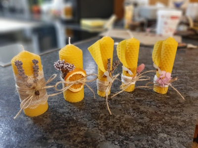 Bienenwachs-Kerzen